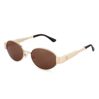 Fynora Brown Medium Full Rim Oval Sunglasses for Women — Hashtag Eyewears
