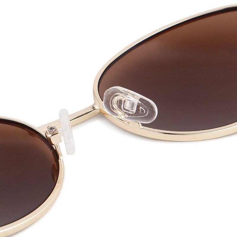 Fynora | Brown Medium Full Rim Oval Sunglasses for Women [UV-protected]