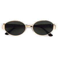 Fynora Green Medium Full Rim Oval Sunglasses for Women — Hashtag Eyewears