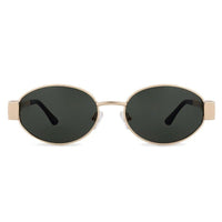 Fynora Green Medium Full Rim Oval Sunglasses for Women — Hashtag Eyewears