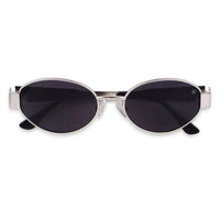 Fynora Silver Medium Full Rim Oval Sunglasses for Women — Hashtag Eyewears