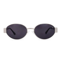 Fynora Silver Medium Full Rim Oval Sunglasses for Women — Hashtag Eyewears