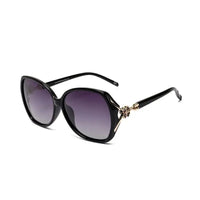 Fyra | Black Large Full Rim Butterfly Sunglasses for Women [Polarized]