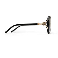 Fyra | Black Large Full Rim Butterfly Sunglasses for Women [Polarized]