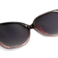 Fyra | Gradient Pink Large Full Rim Butterfly Sunglasses for Women [Polarized]