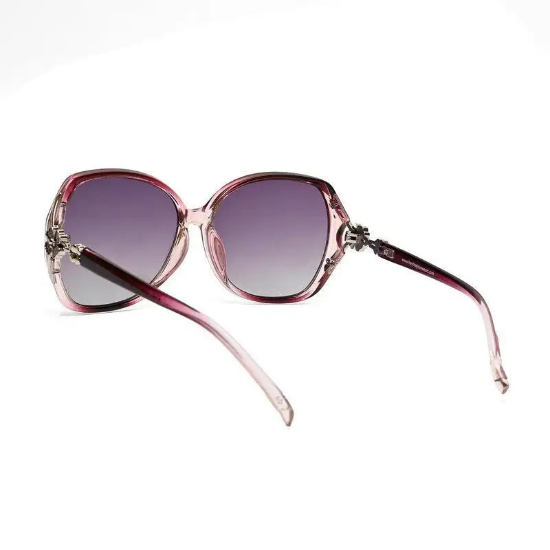 Fyra | Gradient Purple Large Full Rim Butterfly Sunglasses for Women [Polarized]