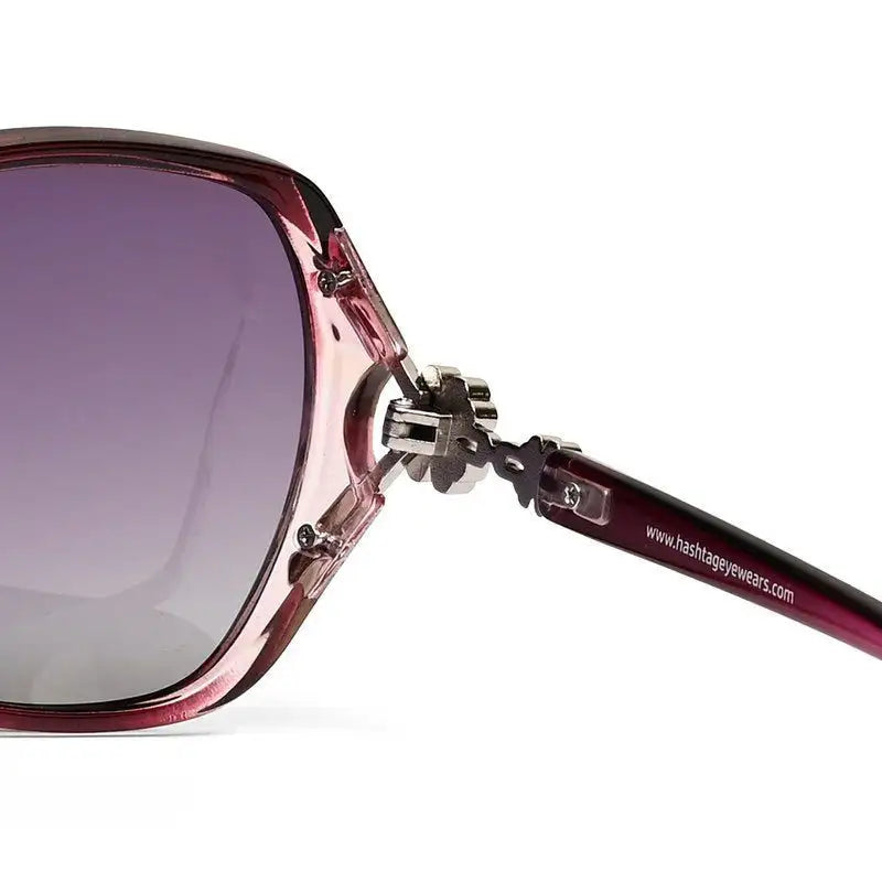 Fyra | Gradient Purple Large Full Rim Butterfly Sunglasses for Women [Polarized]
