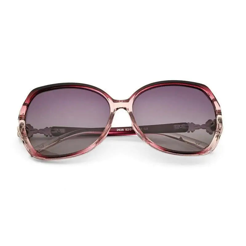 Fyra | Gradient Purple Large Full Rim Butterfly Sunglasses for Women [Polarized]