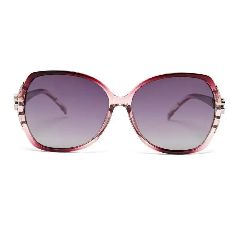 Fyra | Gradient Purple Large Full Rim Butterfly Sunglasses for Women [Polarized]