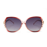 Fyra | Transparent Purple Large Full Rim Butterfly Sunglasses for Women [Polarized]