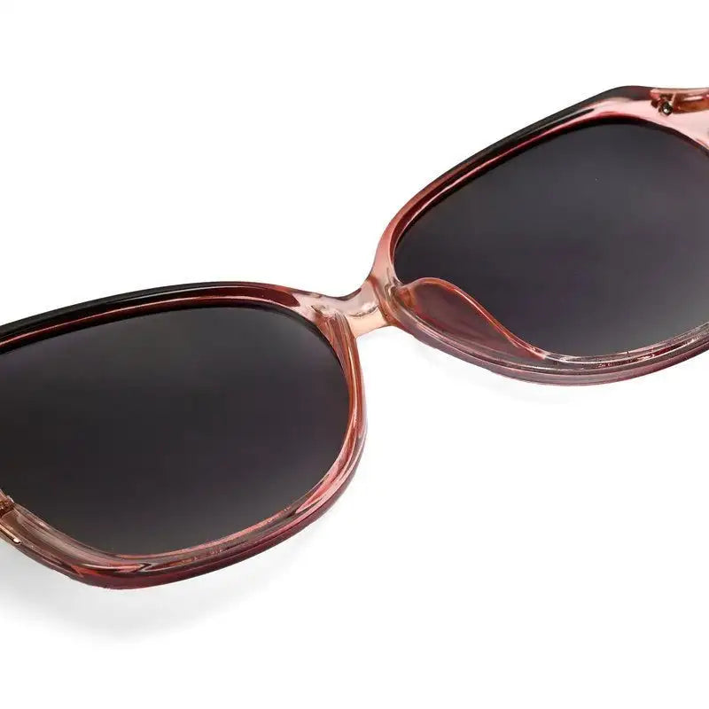 Fyra | Transparent Purple Large Full Rim Butterfly Sunglasses for Women [Polarized]