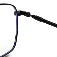 Fyrion Black Medium Full Rim RECTANGLE Computer Glasses for Men & Women — Hashtag Eyewears