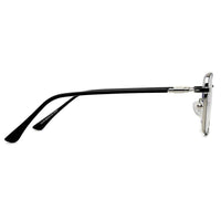Fyrion Black & Silver Medium Full Rim RECTANGLE Computer Glasses for Men & Women — Hashtag Eyewears