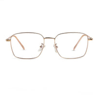 Fyrion Golden Medium Full Rim RECTANGLE Computer Glasses for Men & Women — Hashtag Eyewears