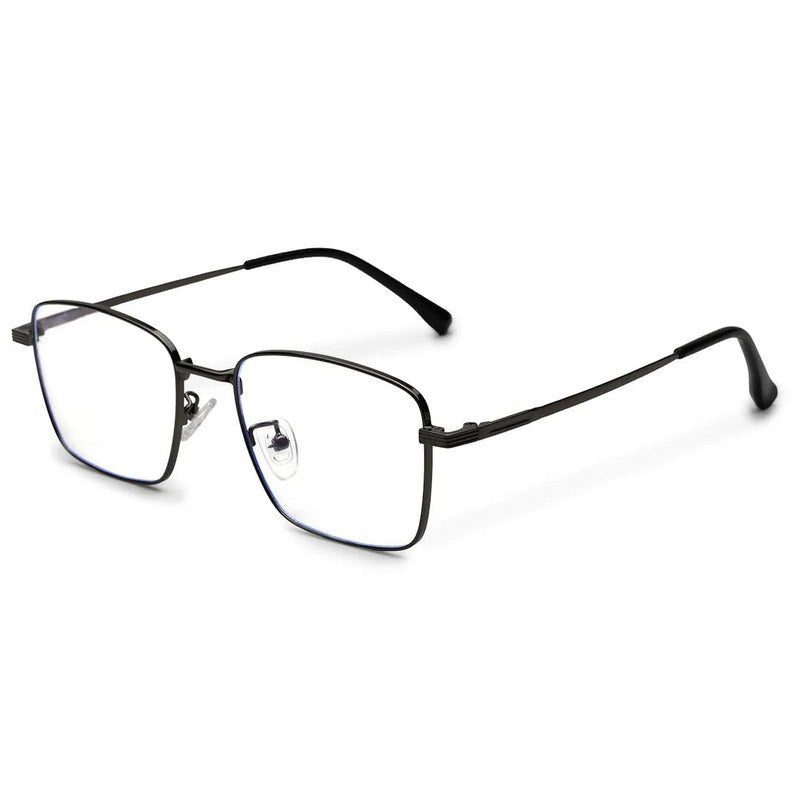 Fyrion Grey Medium Full Rim RECTANGLE Computer Glasses for Men & Women — Hashtag Eyewears