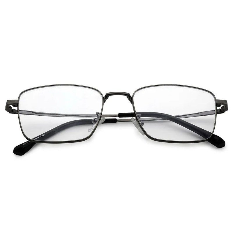 Fyrion Grey Medium Full Rim RECTANGLE Computer Glasses for Men & Women — Hashtag Eyewears