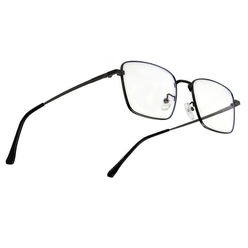 Fyrion Grey Medium Full Rim RECTANGLE Computer Glasses for Men & Women — Hashtag Eyewears