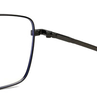 Fyrion Grey Medium Full Rim RECTANGLE Computer Glasses for Men & Women — Hashtag Eyewears