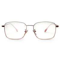 Fyrion Rose Gold Medium Full Rim RECTANGLE Computer Glasses for Men & Women — Hashtag Eyewears