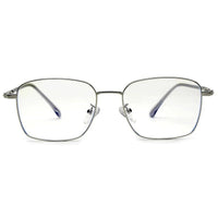 Fyrion Silver Medium Full Rim RECTANGLE Computer Glasses for Men & Women — Hashtag Eyewears