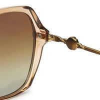 Gaelion Gradient Brown Large Full Rim Square Sunglasses for Women — Hashtag Eyewears