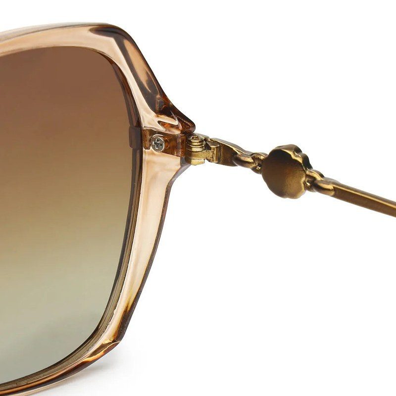 Gaelion Gradient Brown Large Full Rim Square Sunglasses for Women — Hashtag Eyewears