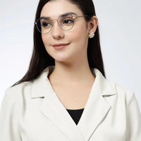 Galveris Black & Gold Small Full Rim Round Computer Glasses for Men & Women — Hashtag Eyewears