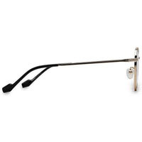Galveris Black & Gold Small Full Rim Round Computer Glasses for Men & Women — Hashtag Eyewears