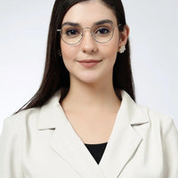 Galveris Black & Gold Small Full Rim Round Computer Glasses for Men & Women — Hashtag Eyewears