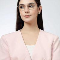 Galveris Black & Rose Gold Small Full Rim Round Computer Glasses for Men & Women — Hashtag Eyewears