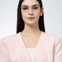 Galveris Black & Rose Gold Small Full Rim Round Computer Glasses for Men & Women — Hashtag Eyewears