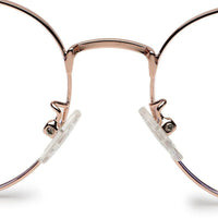 Galveris Black & Rose Gold Small Full Rim Round Computer Glasses for Men & Women — Hashtag Eyewears