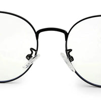 Galveris Black Small Full Rim Round Computer Glasses for Men & Women — Hashtag Eyewears