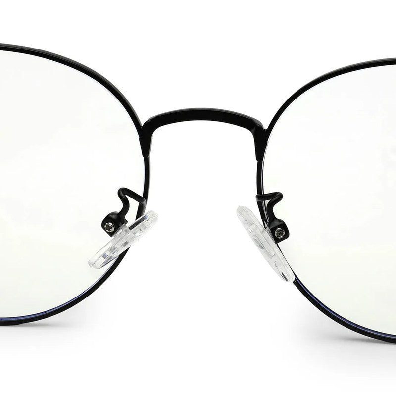 Galveris Black Small Full Rim Round Computer Glasses for Men & Women — Hashtag Eyewears