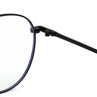 Galveris Black Small Full Rim Round Computer Glasses for Men & Women — Hashtag Eyewears