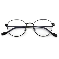 Galveris Black Small Full Rim Round Computer Glasses for Men & Women — Hashtag Eyewears