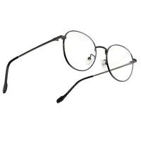 Galveris Grey Small Full Rim Round Computer Glasses for Men & Women — Hashtag Eyewears