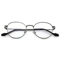 Galveris Grey Small Full Rim Round Computer Glasses for Men & Women — Hashtag Eyewears