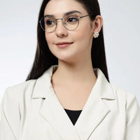 Galveris Grey Small Full Rim Round Computer Glasses for Men & Women — Hashtag Eyewears