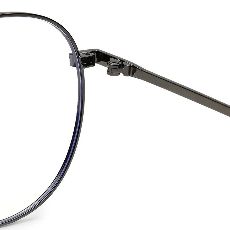 Galveris Grey Small Full Rim Round Computer Glasses for Men & Women — Hashtag Eyewears