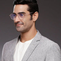 Galveris Rose Gold Small Full Rim Round Computer Glasses for Men & Women — Hashtag Eyewears