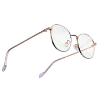 Galveris Rose Gold Small Full Rim Round Computer Glasses for Men & Women — Hashtag Eyewears