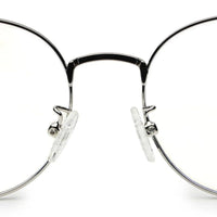 Galveris Silver Small Full Rim Round Computer Glasses for Men & Women — Hashtag Eyewears