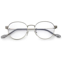 Galveris Silver Small Full Rim Round Computer Glasses for Men & Women — Hashtag Eyewears