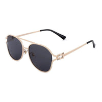 Glacior Grey Large Full Rim Oval Sunglasses for Women — Hashtag Eyewears