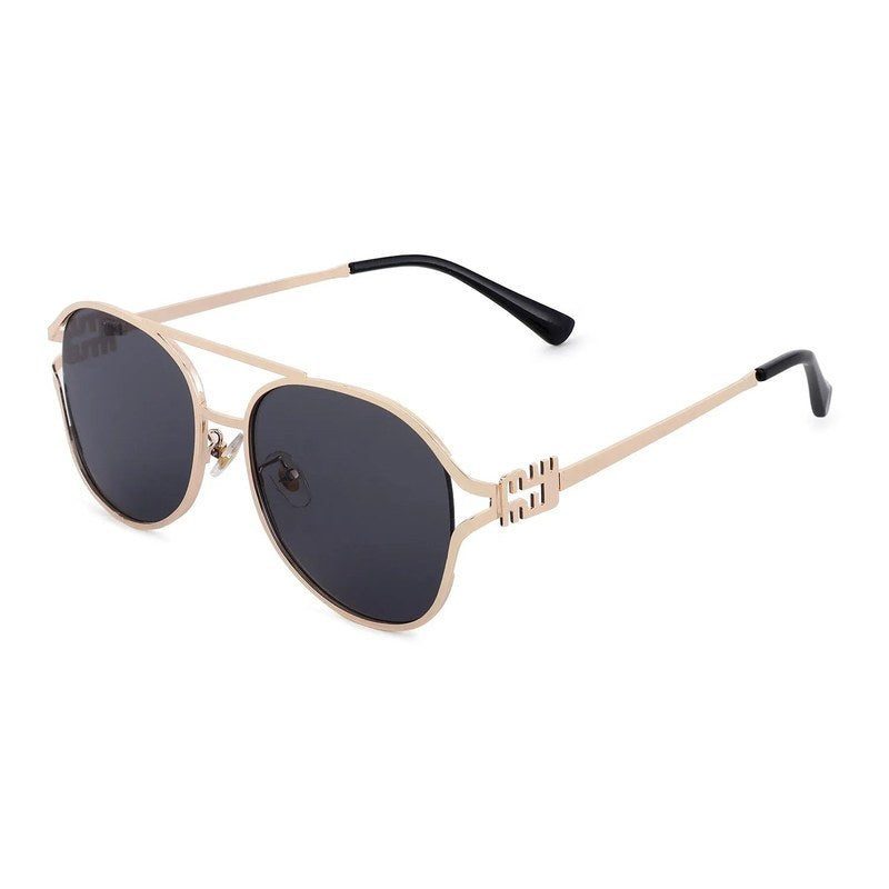 Glacior Grey Large Full Rim Oval Sunglasses for Women — Hashtag Eyewears