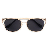 Glacior Grey Large Full Rim Oval Sunglasses for Women — Hashtag Eyewears