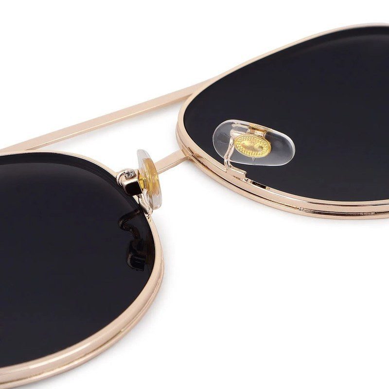 Glacior | Grey Large Full Rim Oval Sunglasses for Women [UV-protected]