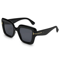 GlareGuard Black Medium Full Rim Square Sunglasses for Men & Women — Hashtag Eyewears