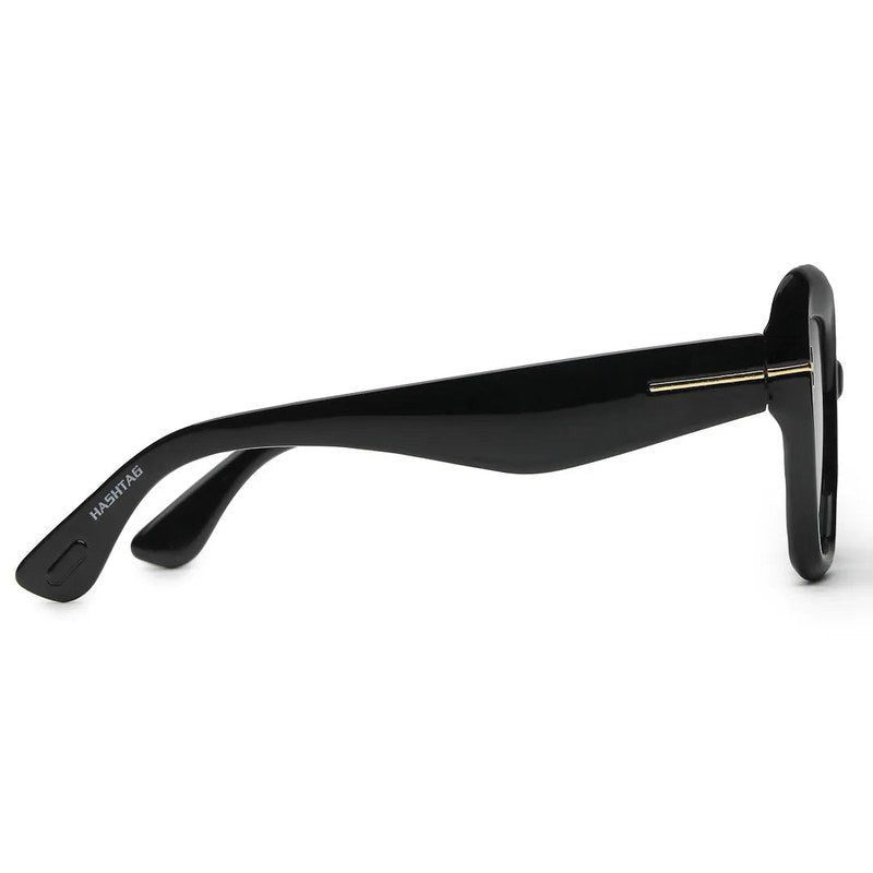 GlareGuard Black Medium Full Rim Square Sunglasses for Men & Women — Hashtag Eyewears